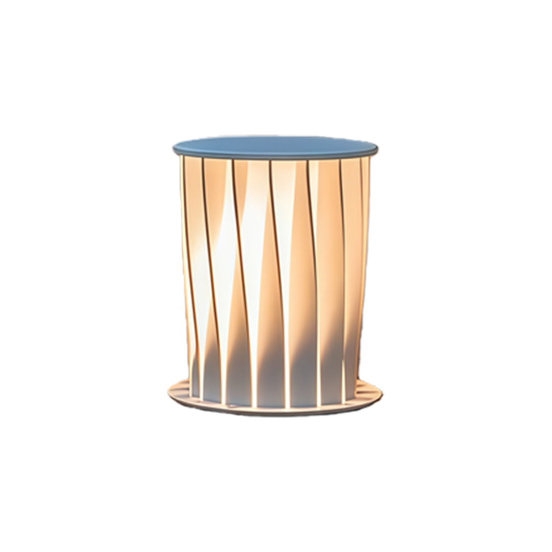 Twisted Metal Outdoor Lantern — White Zinc, LED, Solar / Hardwired, 3000K Warm White, Multiple Sizes