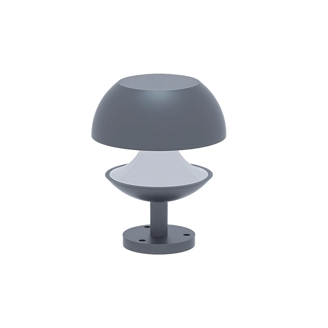 Mushroom Outdoor Path Light — Dual-Color Aluminum, 10W Integrated LED, IP54, 3 Heights
