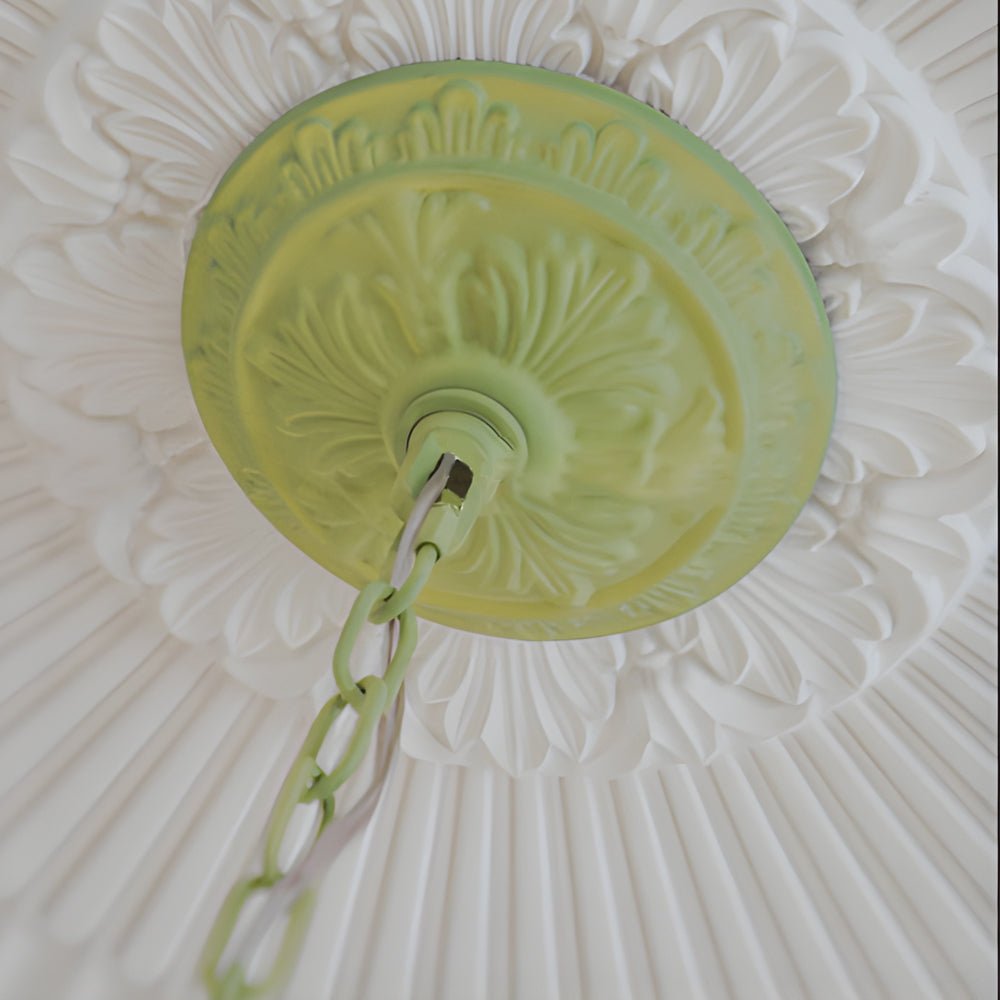 Lily of the Valley Floral Chandelier — Frosted Glass and Iron, French Pastoral, 3-Step Dimming, 3-, 6-, or 8-Light