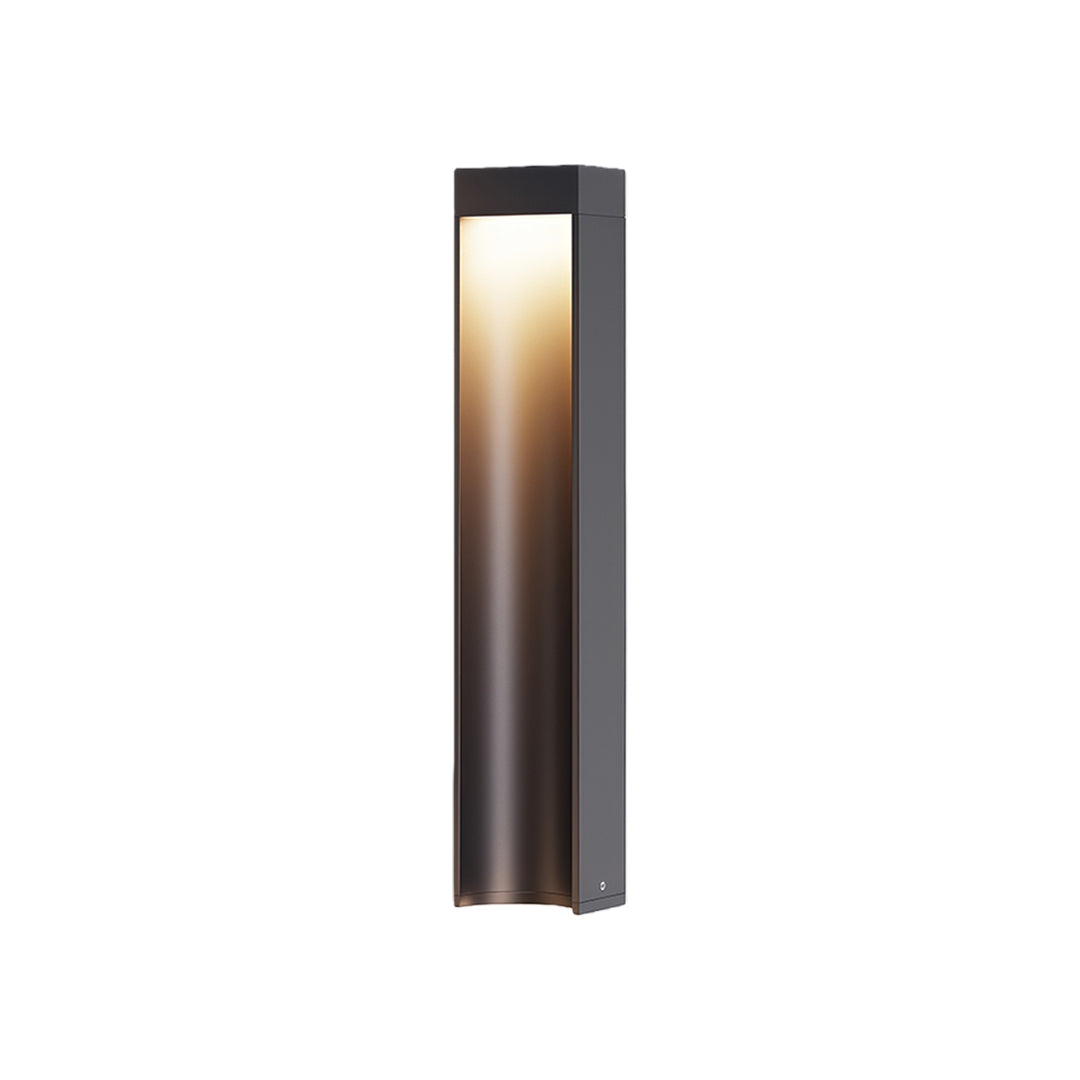 Minimalist Black Garden Path Light with Stakes — Aluminum, 7W LED, IP54, 3000K, 60cm / 80cm