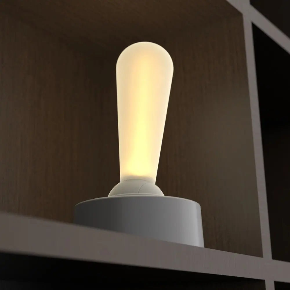 Modern Portable USB Night Light for Bedside Use with Toggle Switch and Warm Glow Luxe