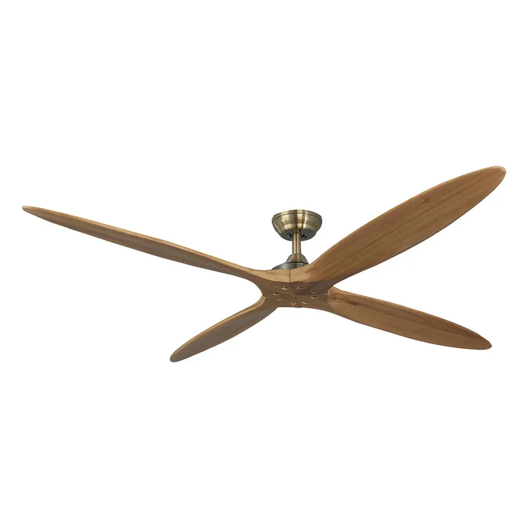 Modern Large Wood Propeller Ceiling Fan with Remote Control Luxe