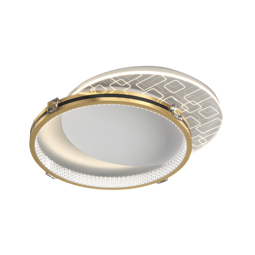 modern round acrylic led ceiling light fixture with three step dimming