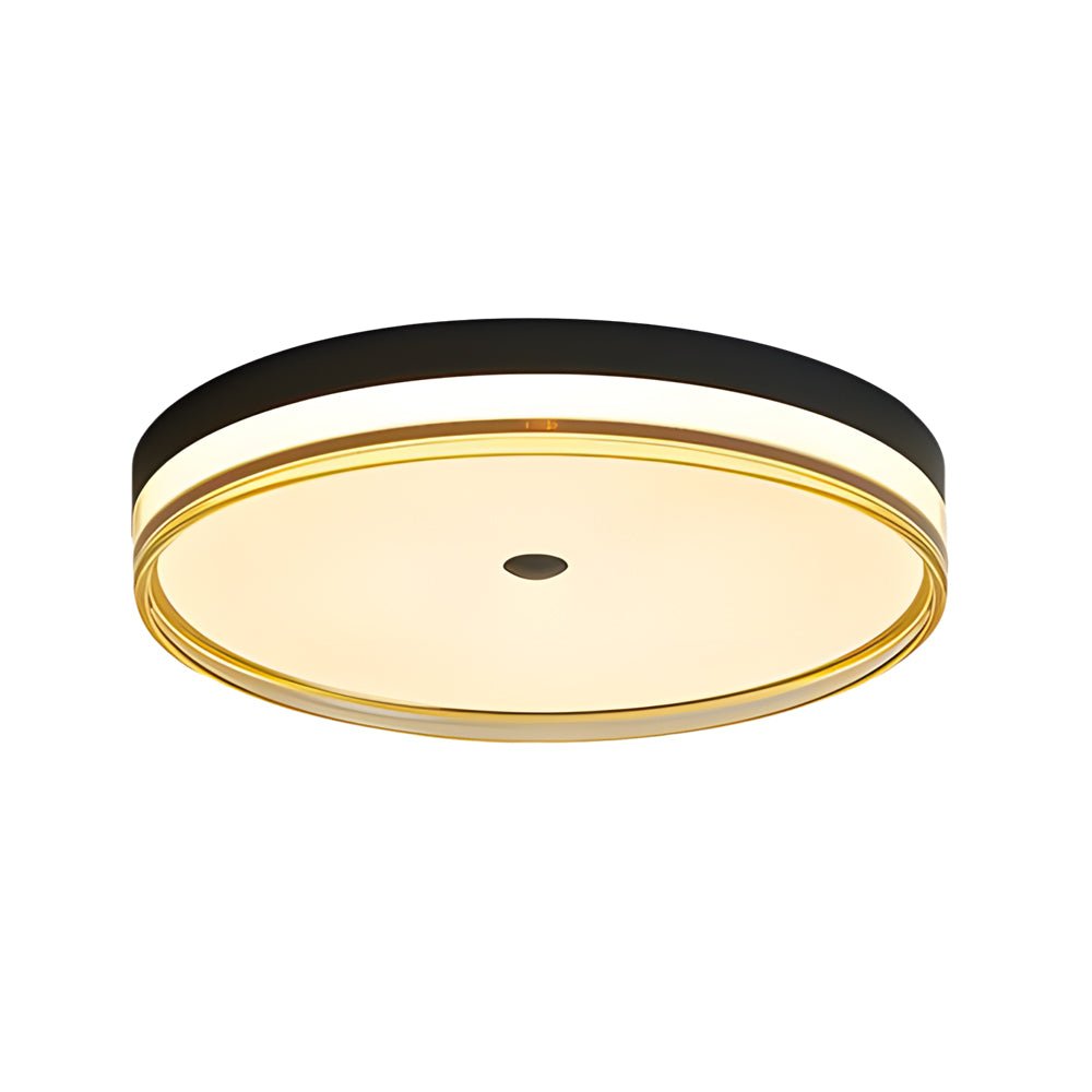 Round Acrylic LED Flush-Mount Ceiling Light — Iron & Aluminum, 3-Step Dimming, 96W/120W, 15.7" or 19.7"