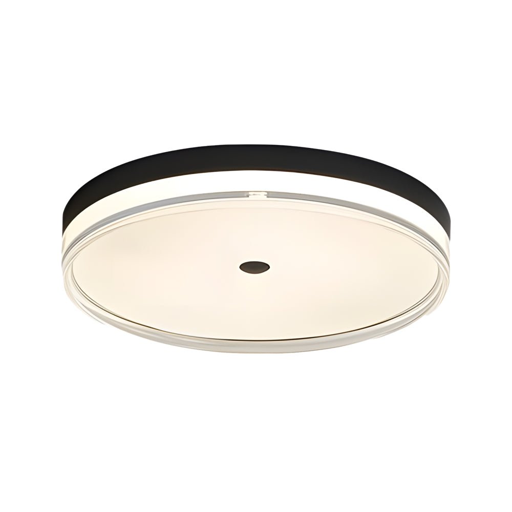 Round Acrylic LED Flush-Mount Ceiling Light — Iron & Aluminum, 3-Step Dimming, 96W/120W, 15.7" or 19.7"