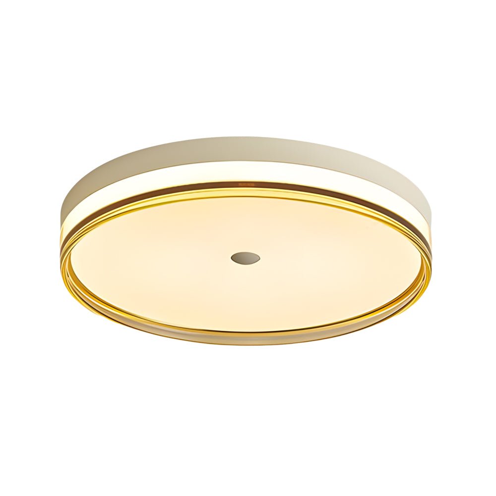 Round Acrylic LED Flush-Mount Ceiling Light — Iron & Aluminum, 3-Step Dimming, 96W/120W, 15.7" or 19.7"