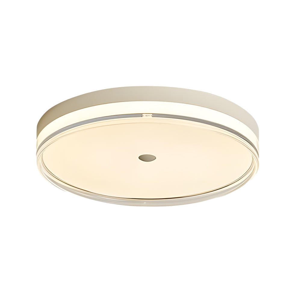 Round Acrylic LED Flush-Mount Ceiling Light — Iron & Aluminum, 3-Step Dimming, 96W/120W, 15.7" or 19.7"