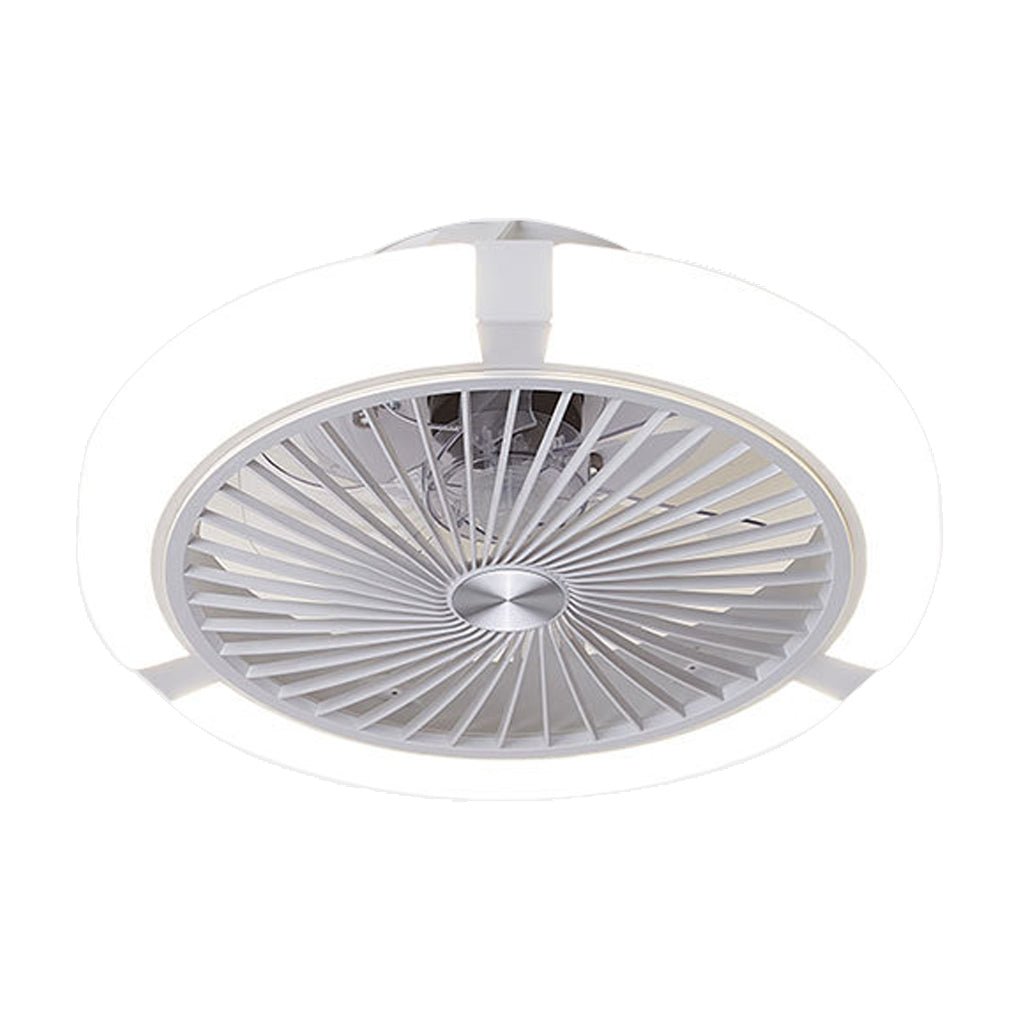 modern round bladeless ceiling fan with dimming led lights and inverter