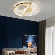modern round led ceiling light fixture with three step dimming personalized design