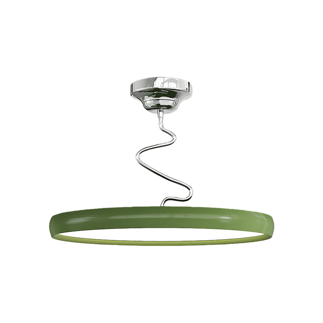 Twisted-Line LED Semi-Flush Mount — Aluminum & Iron, Acrylic Shade, Dimmable 3000K–6000K, 11.8"–23.6"