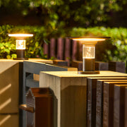 Solar Post Cap Light — Black Die-Cast Aluminum, 5W LED, Dual Color Temperature, IP65 Weatherproof