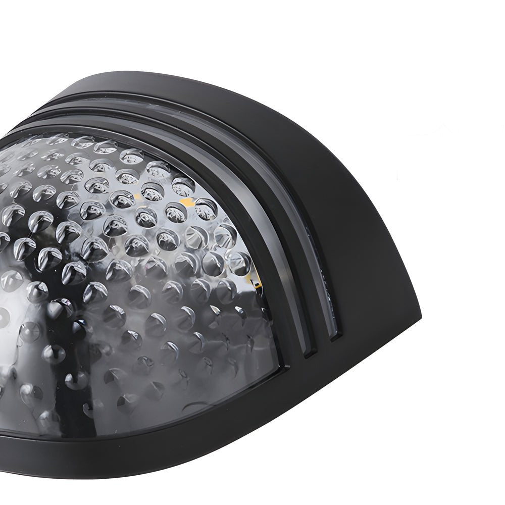 Modern Solar Wall & Fence Sconces, Set of 4 — Black ABS, IP54, Dual-Mode up to 12-Hour Illumination
