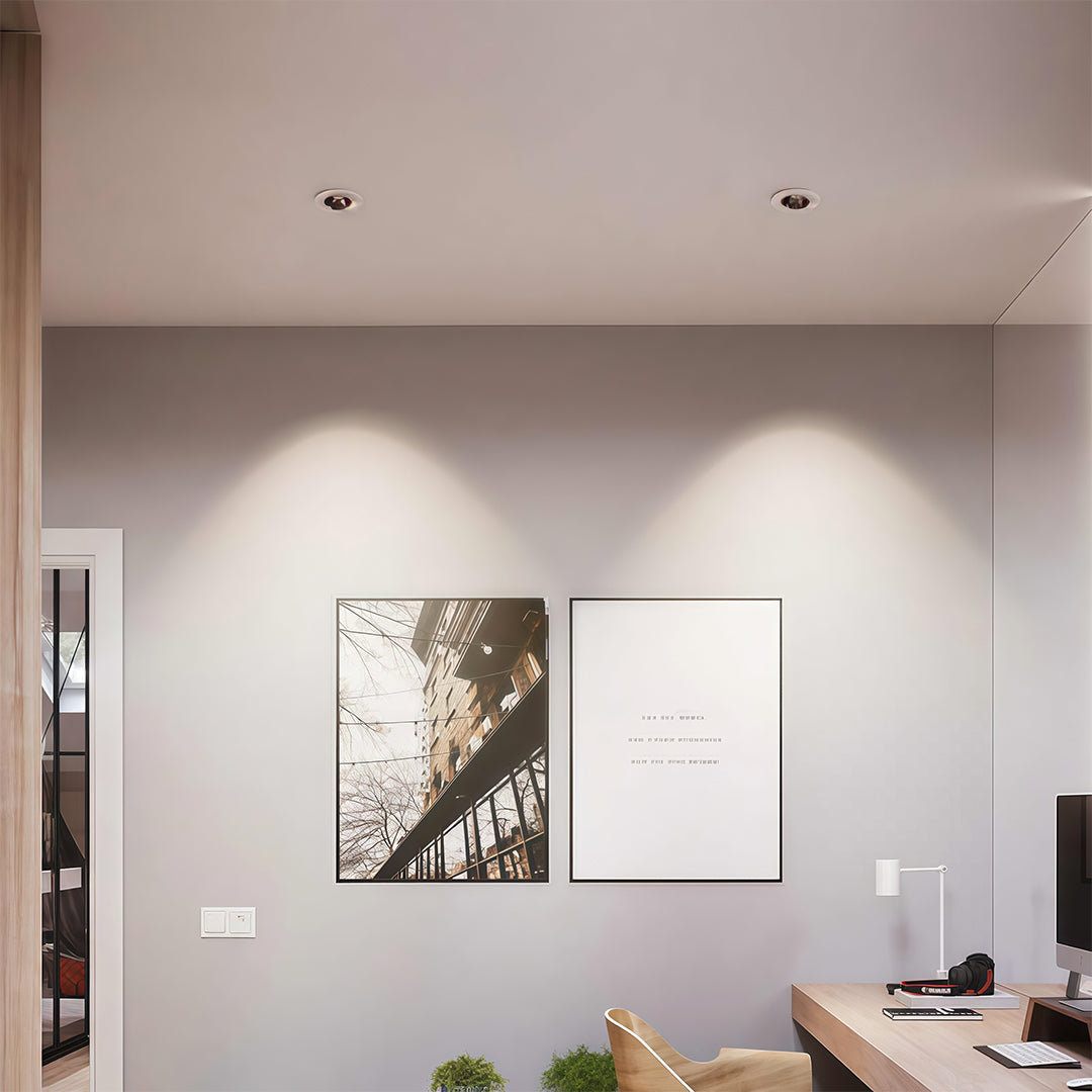 Square Recessed Downlight — Aluminum & Acrylic, LED, 7W–10W, 3000K / 4000K / 6000K, Ra90, Single- or Double-Head