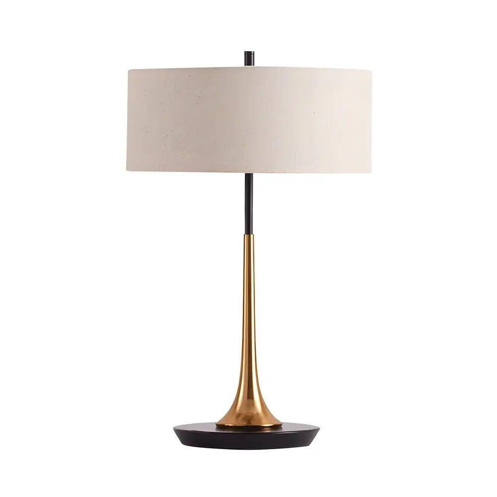 Modern Table Lamp in Brass and Espresso Bronze - 21.7 Inches Luxe