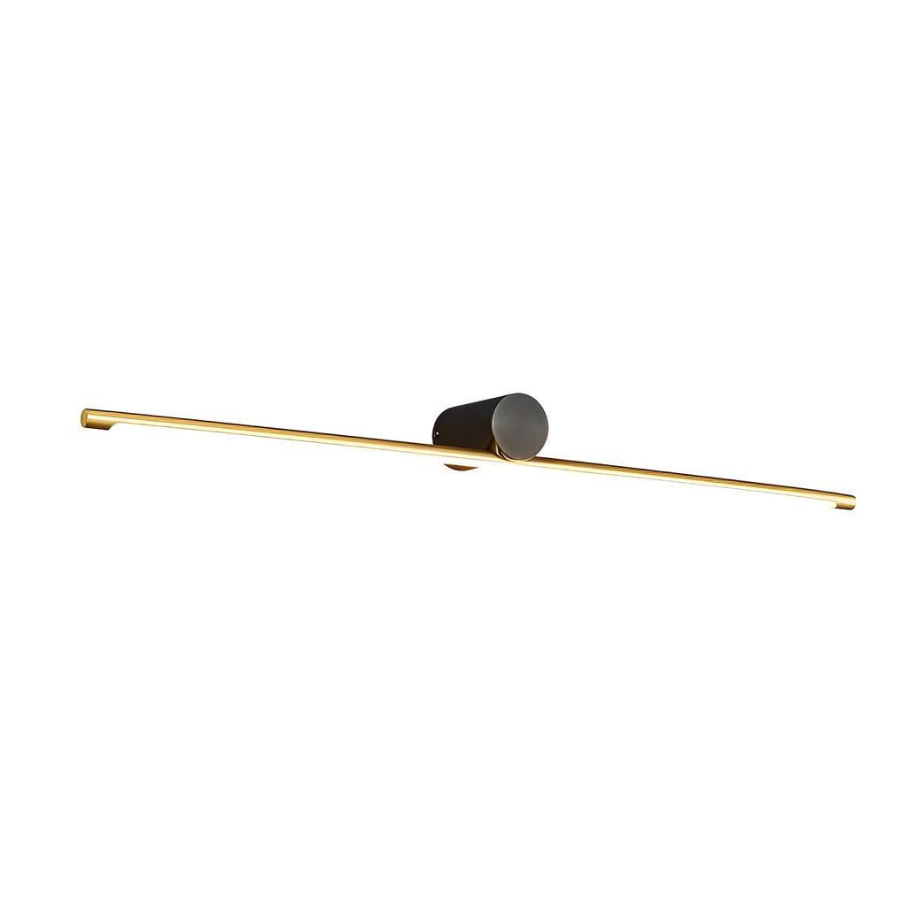 Two-Tone Cylinder & Linear Bar Vanity Light — Copper & Acrylic, LED 16W–40W, Three-Step Dimming, 15.7"–39.4"
