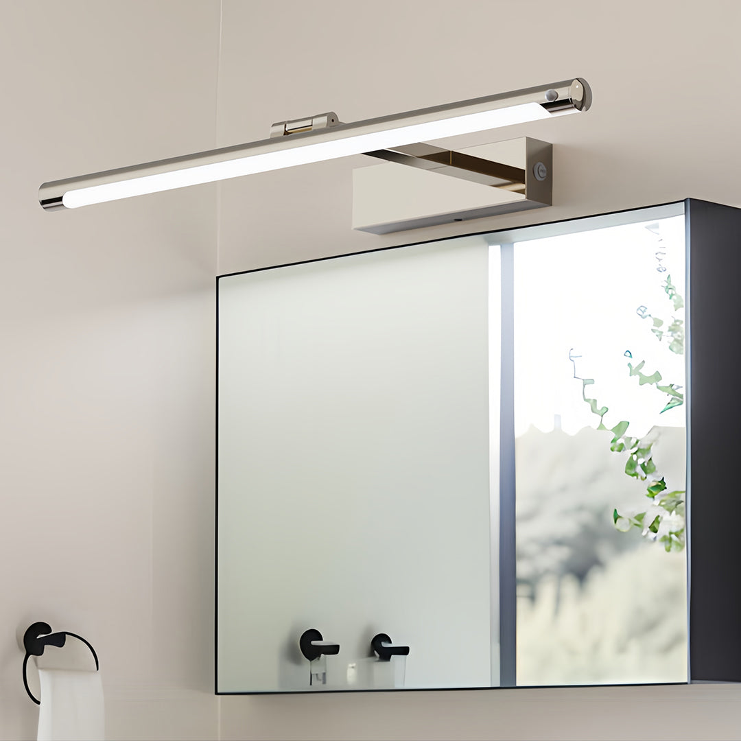 Minimalist Linear Vanity Light Bar — Iron and Acrylic, LED 4000K, Motion Sensor, 3-Mode, 16" / 24" / 32"