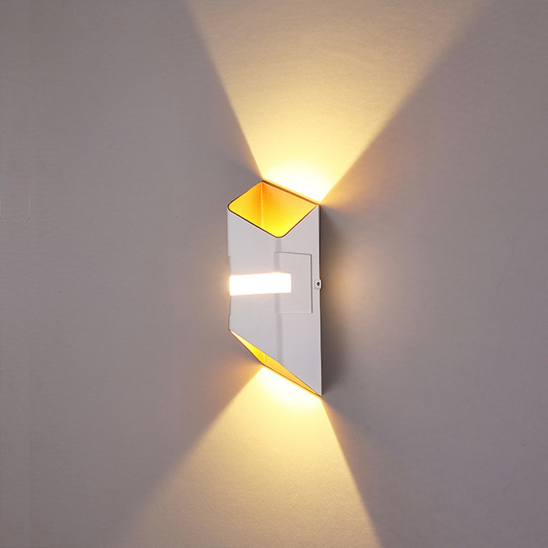 Outdoor Wall Lights with Square Tube Design for Up and Down Illumination