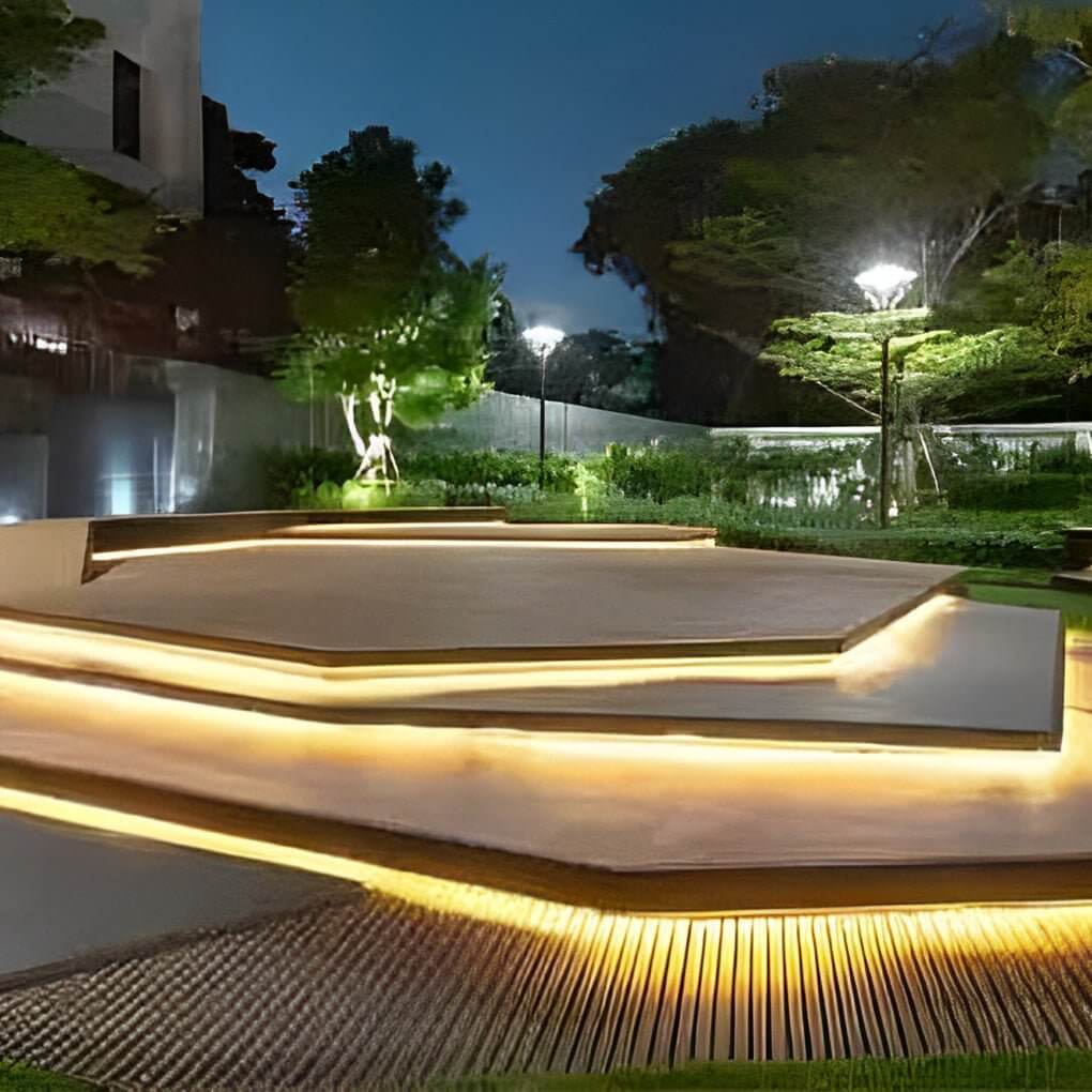 modern waterproof led strip lights 078 wide flexible step lights