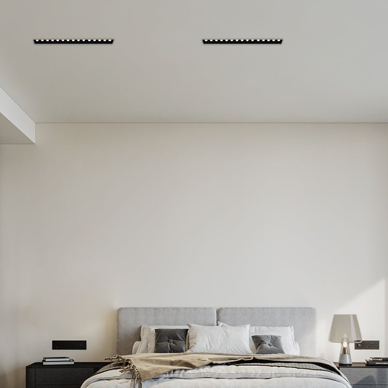 Contemporary Anti-Glare LED Recessed Spotlight — White Aluminum, 1- to 15-Light Configurations