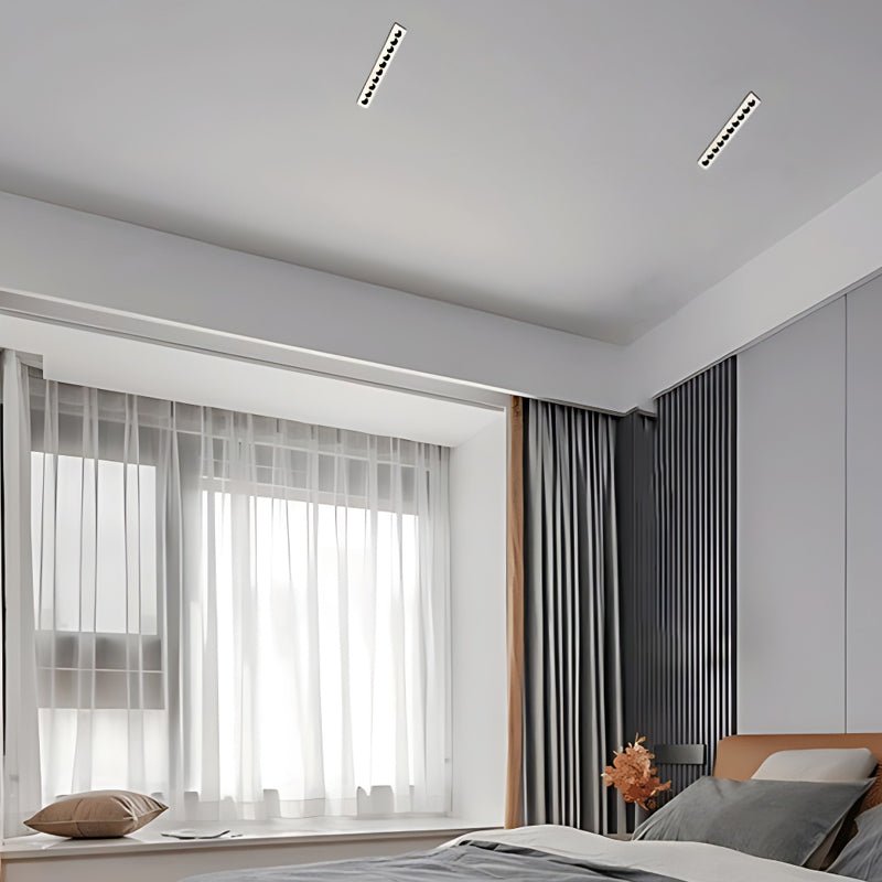 Contemporary Anti-Glare LED Recessed Spotlight — White Aluminum, 1- to 15-Light Configurations
