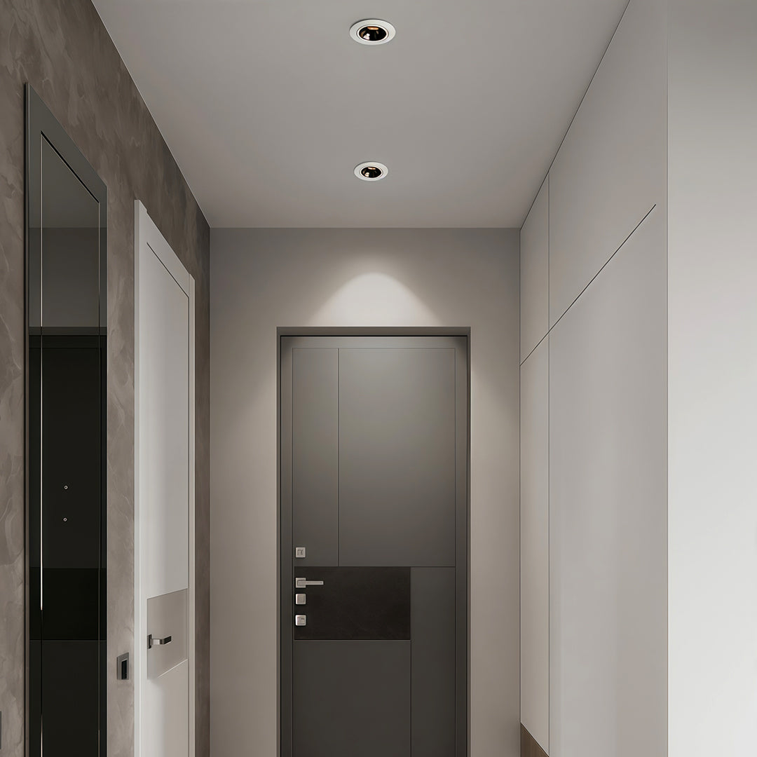 Directional Recessed Downlight — Aluminum, 7W / 10W, 3000K / 4000K / 6000K, Ra90, Anti-Glare, White or Black
