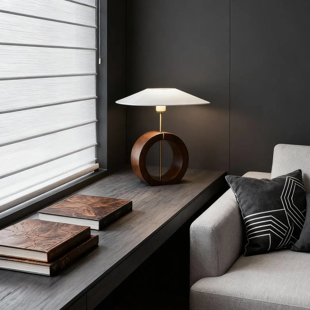 Nordic Minimalist Luxury Natural Wood Table Lamp - Creative Design Luxe