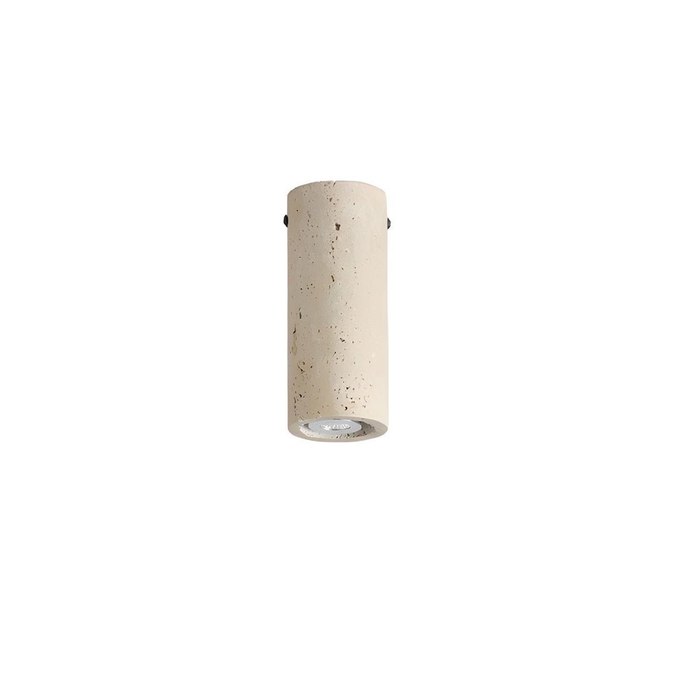 modern yellow travertine long tube ceiling lamp 1 light fixture for hallway and entrance