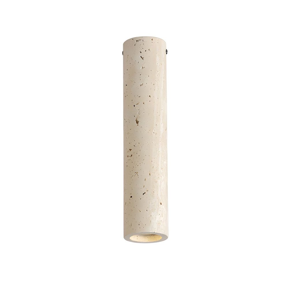 modern yellow travertine long tube ceiling lamp 1 light fixture for hallway and entrance