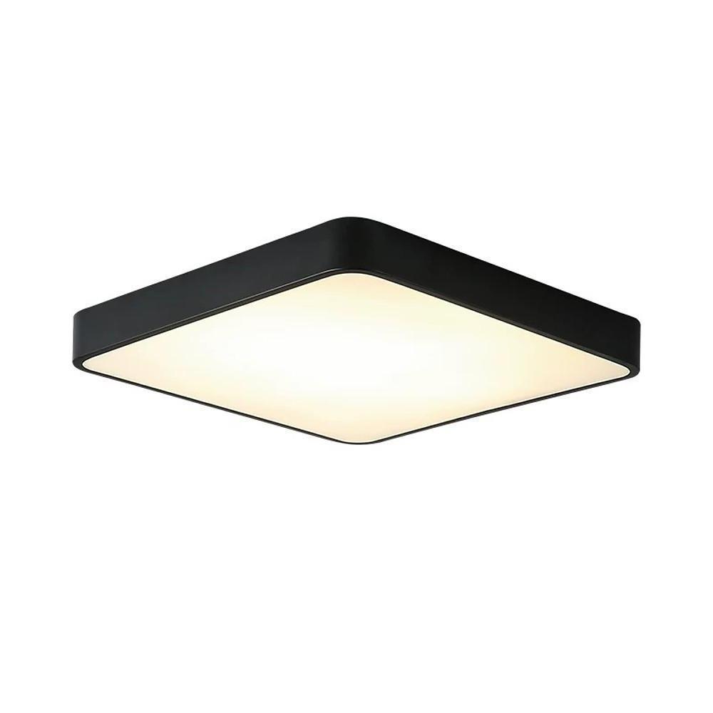 Modern Square LED Flush-Mount Ceiling Light — Metal, PVC & Acrylic, 20W, 3000–5400K, 16"