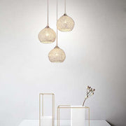 Cluster Metal Bar Multi-Light Pendant — Semi-Transparent, Painted Finish, Adjustable 39" Cord, LED 3000K