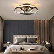 Modern Flush Mount Ceiling Fan Lights with Flower Design and Remote Control Luxe