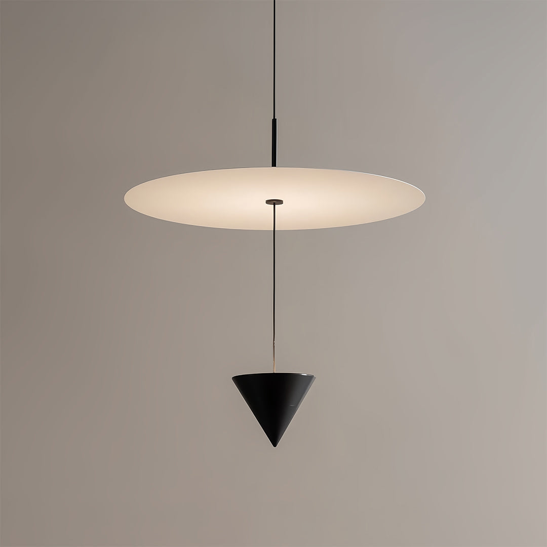 Minimalist Linear Cone Pendant — Aluminum, 1-Light LED, 5W, 30cm & 40cm, 3-Color Temperatures