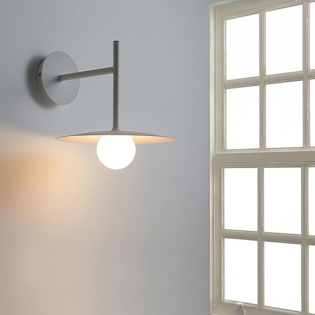 Modern Industrial Swing-Arm Wall Sconce — Frosted Glass, G9 LED, 12W Hardwired, Fixed or Adjustable