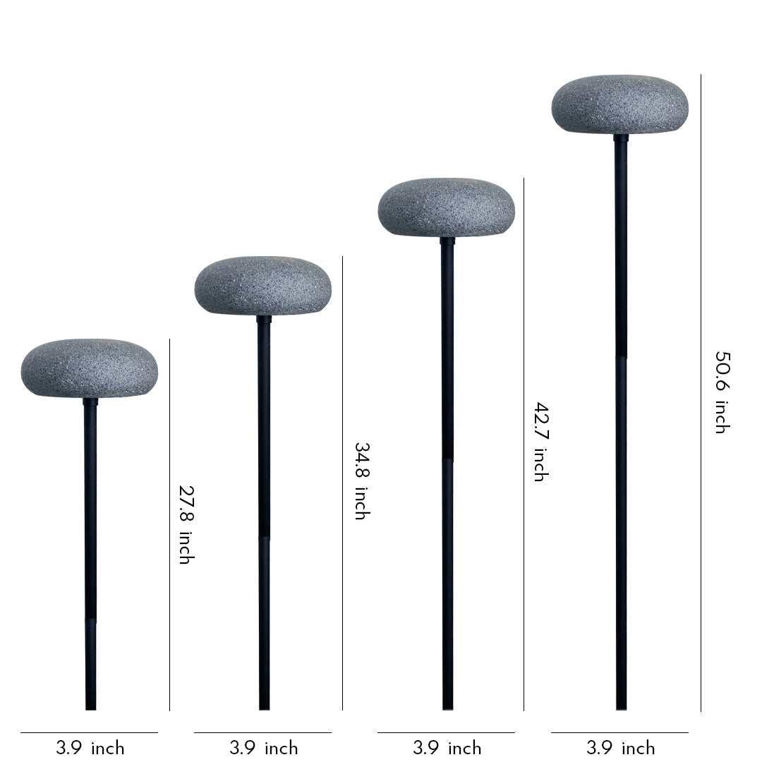 Mushroom Path Light — Matte Finish, LED, IP65, Ra90, DC 24V, 25.8"–50.6" Heights