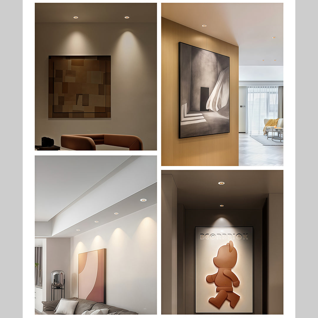 Anti-Glare Recessed LED Can Light — Die-Cast Aluminum, 24° Beam, Ra95 CRI, 5W–10W, 3000K / 4000K / 6000K
