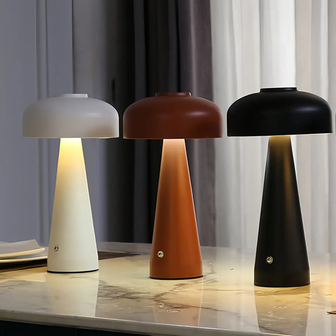Dimmable Touch Control Portable LED Mushroom Table Lamps Luxe
