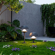 Mushroom Outdoor Path Light — Dual-Color Aluminum, 10W Integrated LED, IP54, 3 Heights
