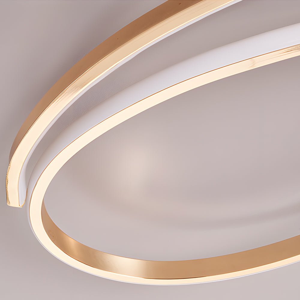 Music Note LED Flush-Mount Ceiling Light — Aluminum, 3000K/6000K, Black / Chrome / Gold