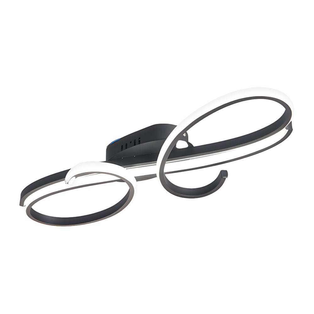 Music Note LED Flush-Mount Ceiling Light — Aluminum, 3000K/6000K, Black / Chrome / Gold