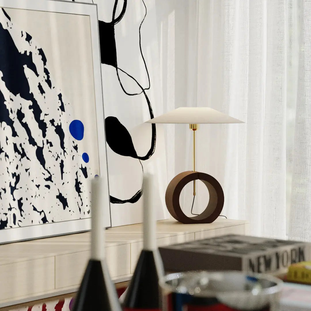 Nordic Minimalist Luxury Natural Wood Table Lamp - Creative Design Luxe