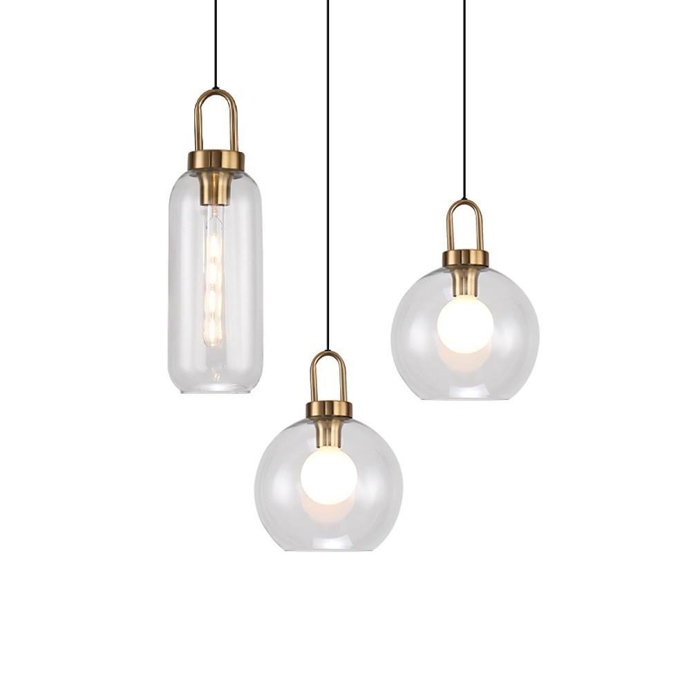 Industrial Semi-Globe Mini Pendant — Electroplated Metal, Frosted or Transparent Glass, E26/E27, 59" Adjustable Cord