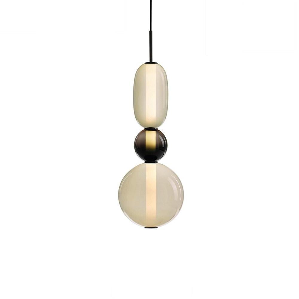 Stained Glass Mini Pendant Light — Metal, 1-Light LED, 4000K, 71" Adjustable Cord
