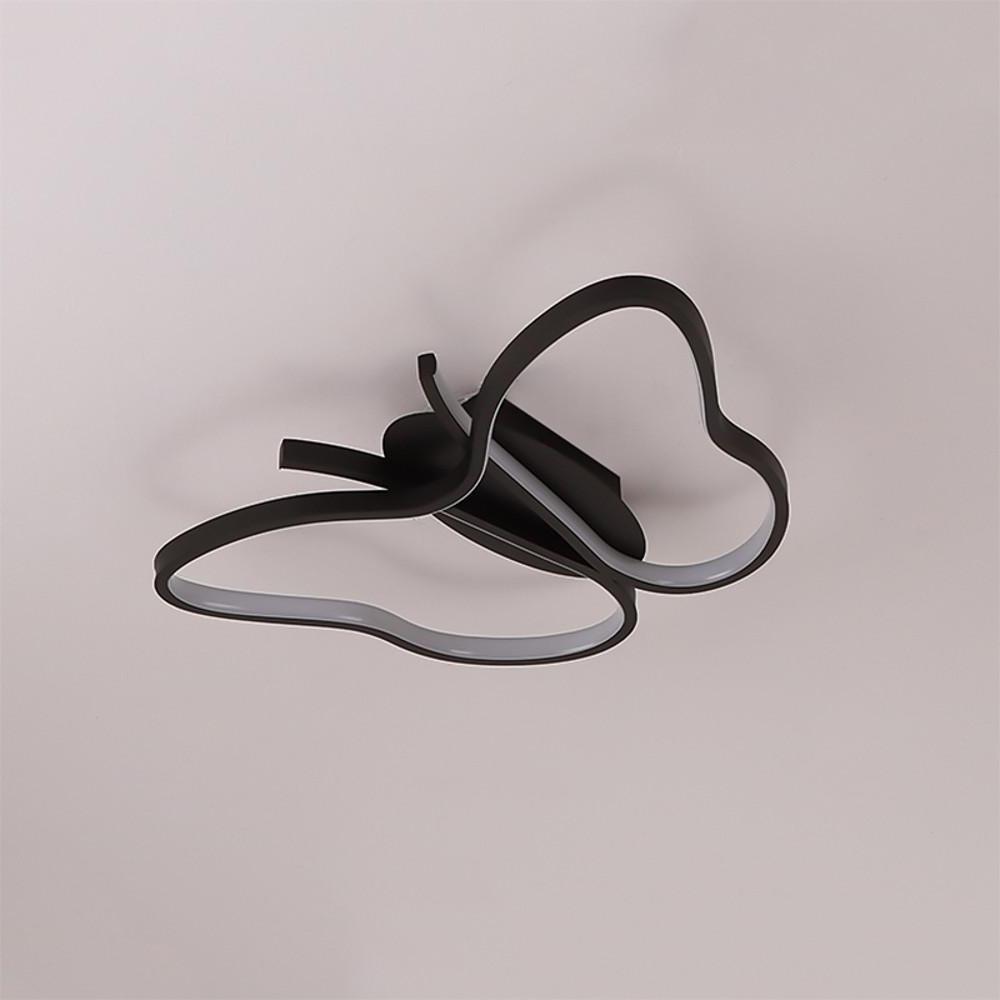 Butterfly LED Flush-Mount Ceiling Light — Metal and PVC, 30W, 3000K / 6000K, 20" × 14"