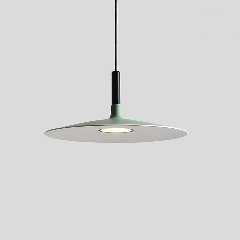 Minimalist Circular LED Mini Pendant — Metal, 5W, 10" Diameter, 3000K / 6000K