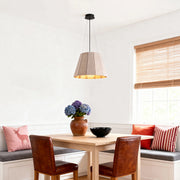 Pleated PET Felt Industrial Pendant — Iron, Sound-Absorbing, E27, 16" or 20.5", 5 Colors
