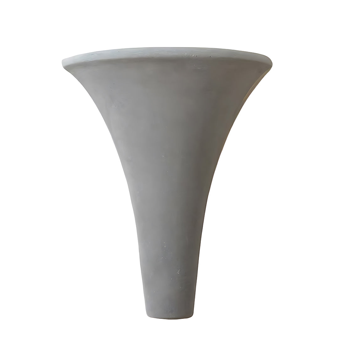 Minimalist Cement Wall Sconce — Up-Light, E14, 12W, 3-Step Dimming (3000K/4000K/6000K), Multiple Shapes