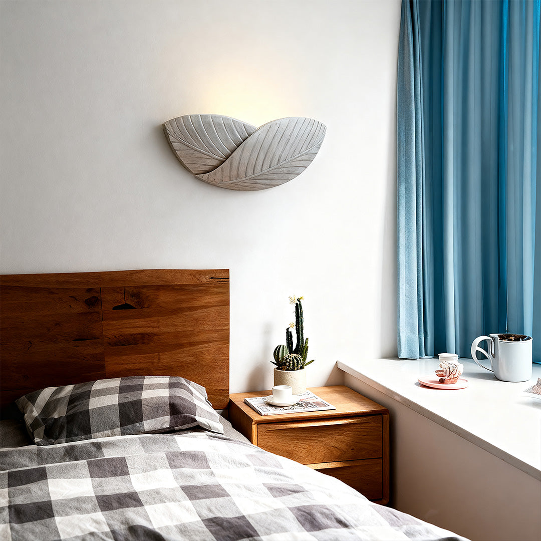 Minimalist Cement Wall Sconce — Up-Light, E14, 12W, 3-Step Dimming (3000K/4000K/6000K), Multiple Shapes