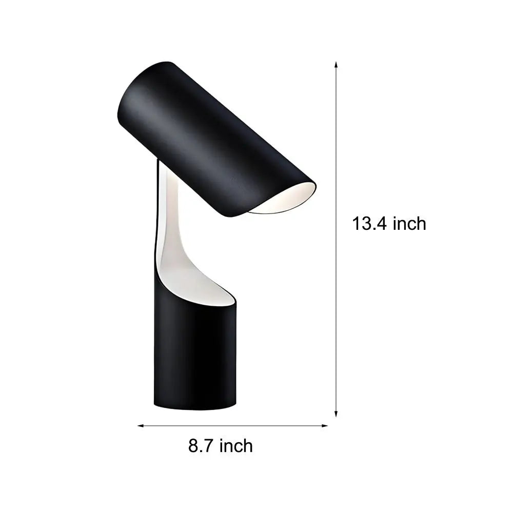Adjustable Cylinder Design Nordic Black LED Desk Lamp for Your Home Office Luxe
