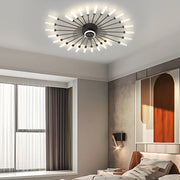 Nordic Ceiling Fans with Lights: Creative Flower Design and Three-Step Dimming Feature Luxe