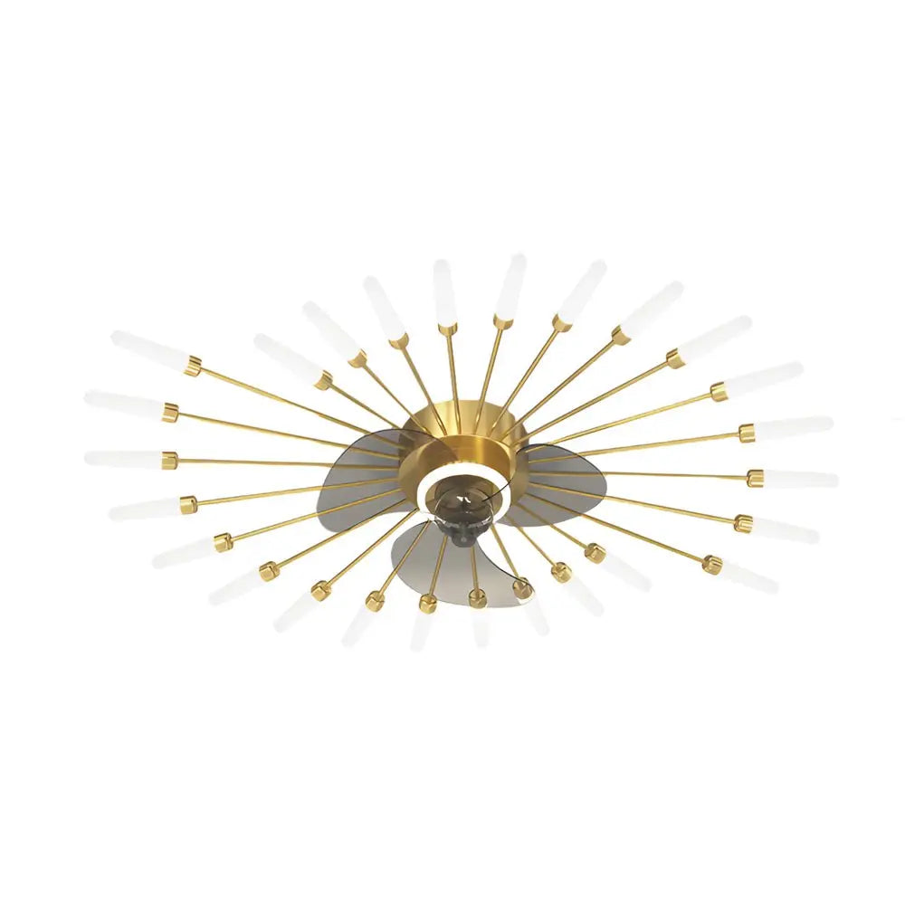 Nordic Ceiling Fans with Lights: Creative Flower Design and Three-Step Dimming Feature Luxe